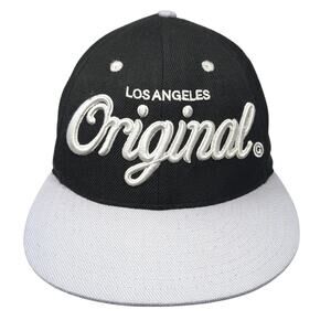 Los Angeles Original Snapback Cap Black One Size Adjustable Embroidered KR3W